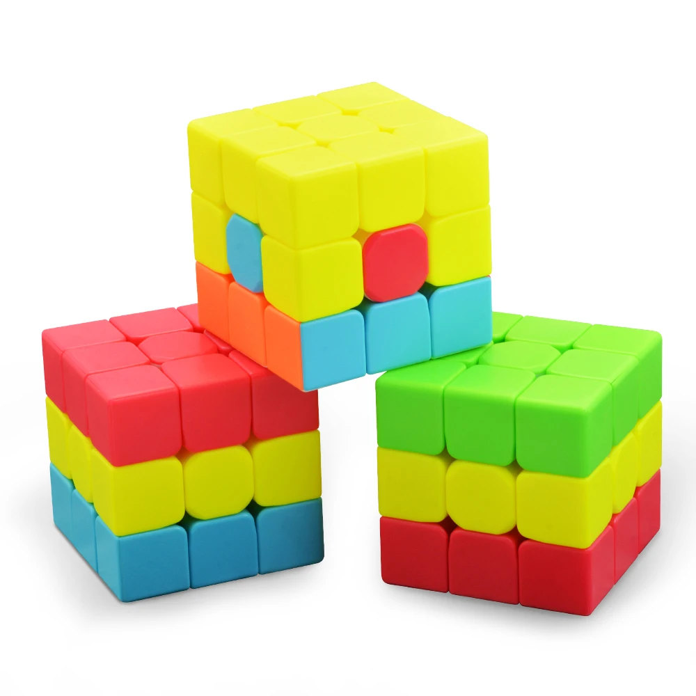 Lefun, 5,7 см, 3x3x3, магический куб, 3 слоя, скоростной куб, игрушки для детей, детские кубики, магические игрушки, 3x3 куб - Цвет: 3pcs