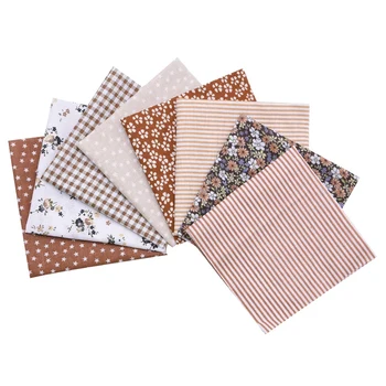 

8Pcs Assorted Floral Printed Cotton Cloth Sewing Quilting Fabric for Patchwork Needlework DIY Handmade Material