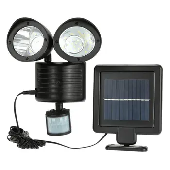 

22 LED Dual Security Detector Solar Spot Light Motion Sensor Floodlight Outdoor Wall Light for Garden Landscape Wholesale Sale
