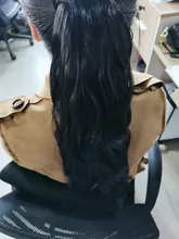 MERISI-coleta larga ondulada de Hollywood para mujer, cola de caballo sintética, coleta ondulada, coleta para mujer