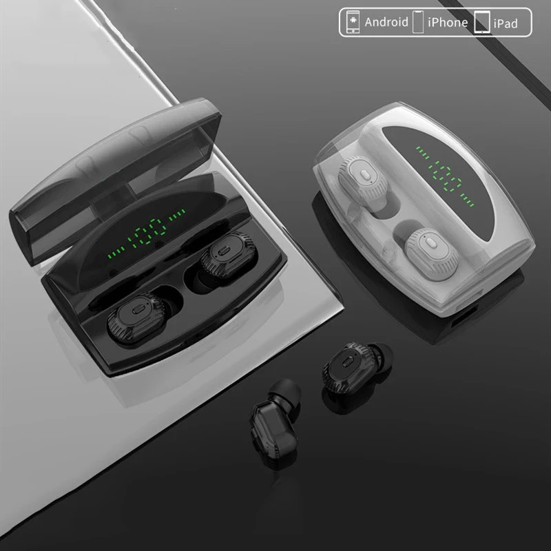 Sweatproof Wireless Earphone sports Earbuds BT5 0 Earphones LED digital display Large battery capacity TWS portable Earphones