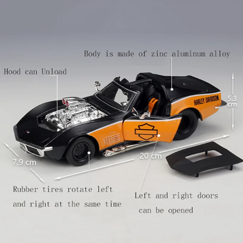 1/24 весы 1967 Ford Mustang GT моделирование, брелок для автомобильных ключей, Классический diecast модель, подарок для детей коллекция предметы интерьера
