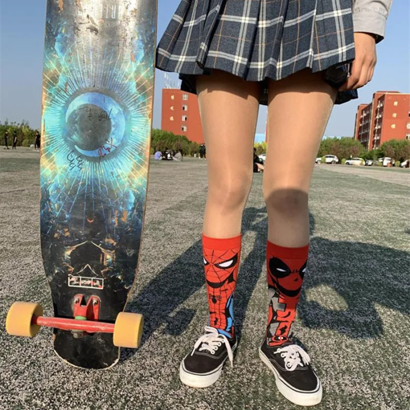 BOOCRE Superhero Venom Deadpool Thor The Hulk Iron Man Black Panther Cosplay Socks Keep Warm -Zentai shop online H55b63e16925e4a66b505967553b926bec.jpg