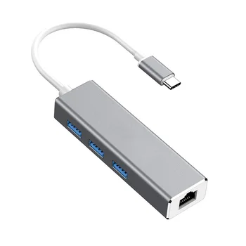 

Factory Direct Gigabit Network Card TYPE-C to RJ45 Computer External Tablet Mobile Phone Universal USB3.0 hub
