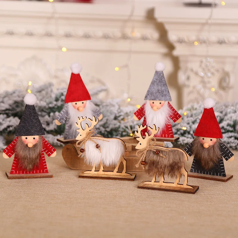 

Christmas Decorations for Home Christmas Tree Decoration Ornaments Christmas Elk Santa Claus Pendant Xmas Navidad Tree Hanging