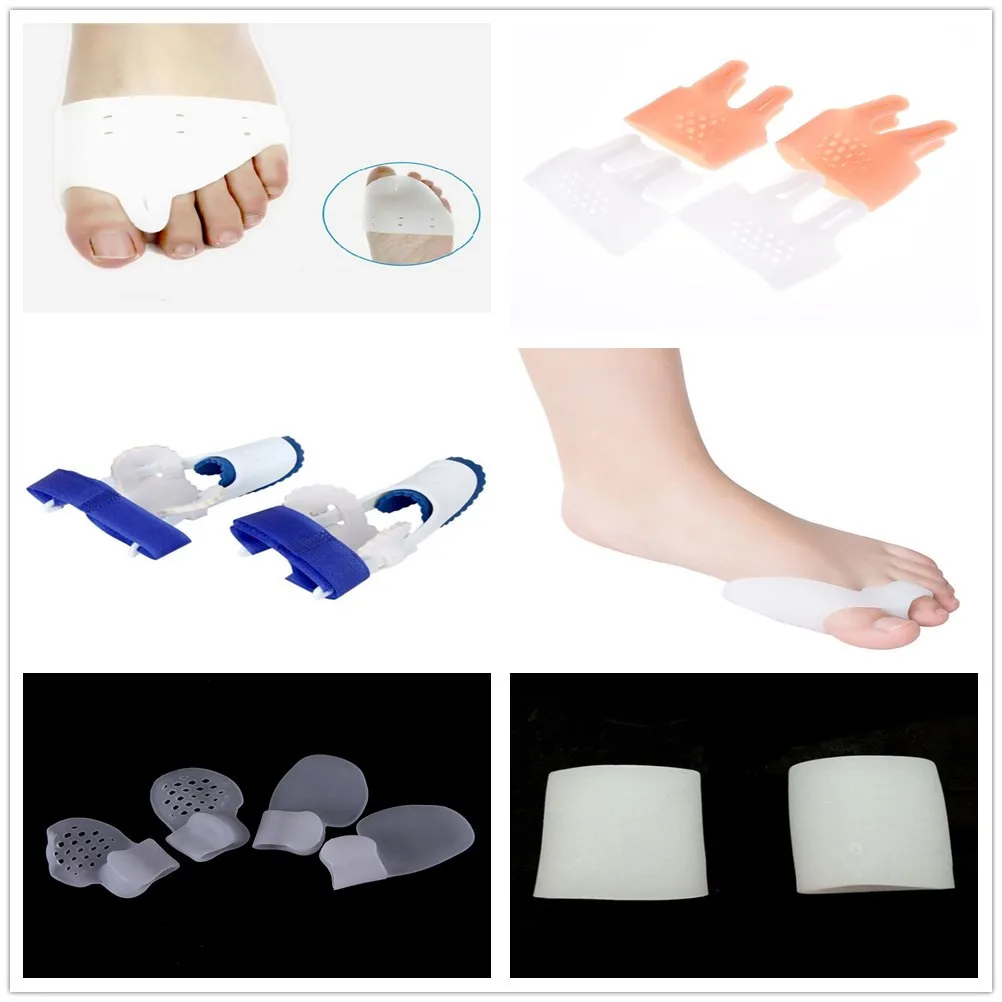1pair Toe Separator 24 Hours Bunion Orthotics Pedicure Hallux Valgus Corrector Pro Orthopedic Adjustable Big Toe