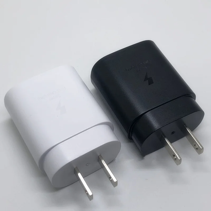 25 Вт Быстрая зарядка PD зарядное устройство для samsung Note10 10pro настоящий usb type C ЕВРО США Путешествия адаптер питания