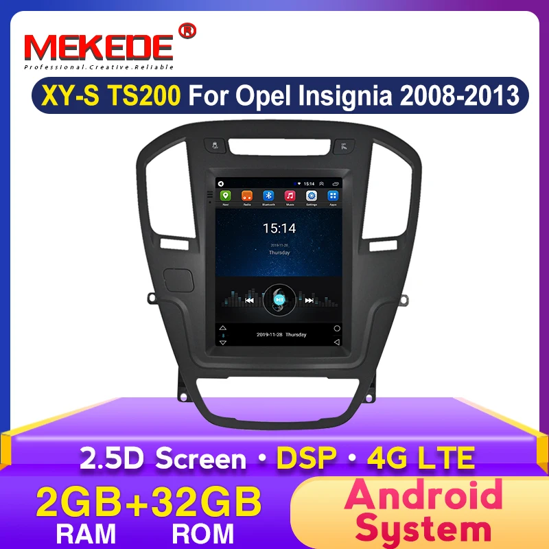 MEKEDE 9 7 дюймовый автомобильный Gps-радиоприемник Bt-навигатор плеер для Opel Insignia