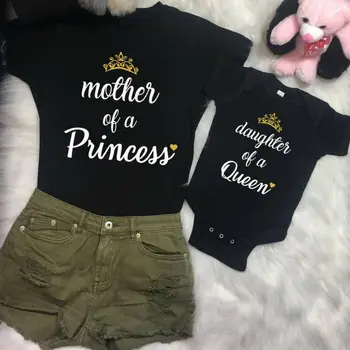 

Mother Daughter Women Mom Top Kids Girls Tee T Shirt Romper Clothes Outfits