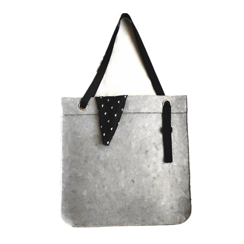 

Felt Shopping Shoulder Storage Hand Bag Handbag Shopper Tote Bags Eco Friendly Bag for Women Ladies Purse Handbags Pouch Totes