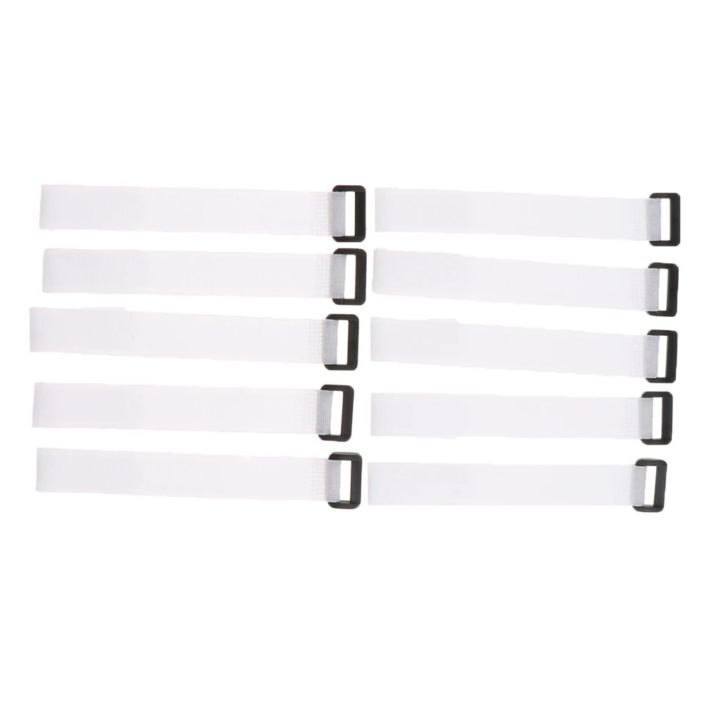 10Pcs Fishing Rod Belt Bands Nylon Webbing Compression Bag Backpack Luggage