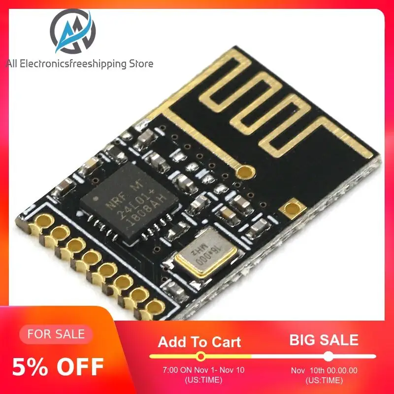 NRF24L01 + модуль беспроводной передачи данных 2 4G/NRF24L01 обновленная версия Мбит/с