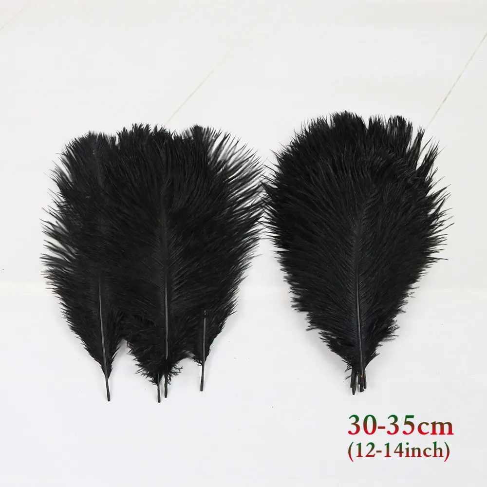 黑色 30-35cm 鸵鸟毛 3_副本