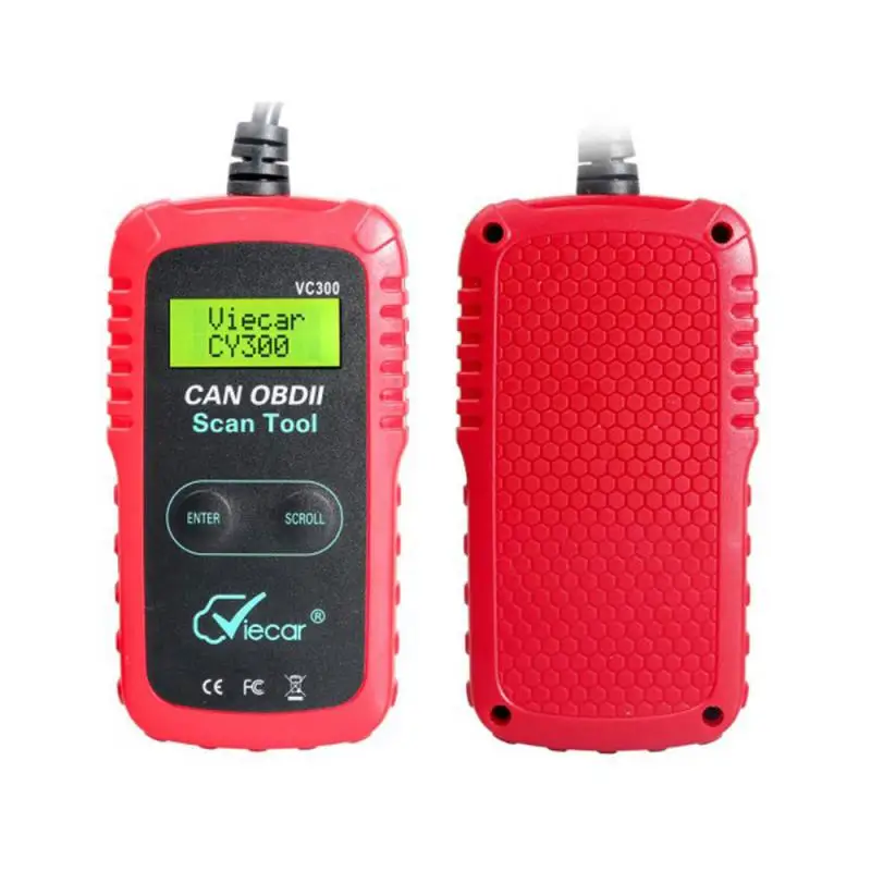 VC300 CAN BUS OBD2 считыватель ручной автомобильный детектор неисправностей с экраном