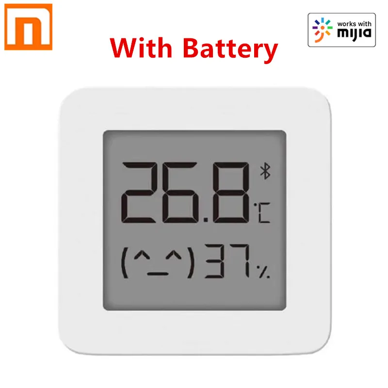 Xiaomi-termómetro Digital eléctrico inteligente Mijia 2, Bluetooth inalámbrico con higrómetro, funciona con la aplicación Mijia, 2020 en Stock