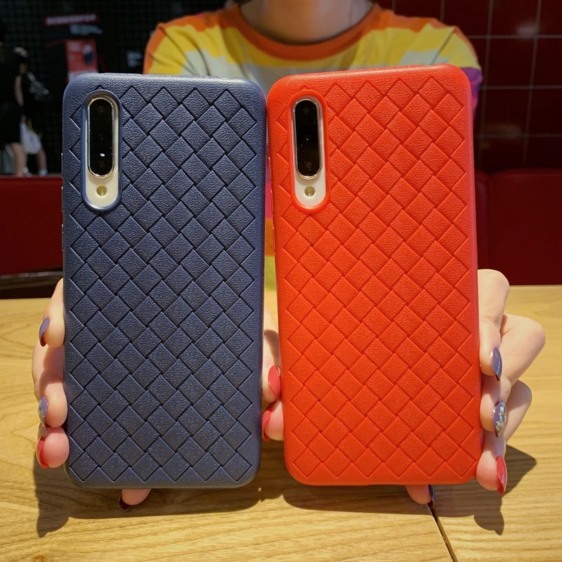 Плетеная сетка из мягкого силикона и ТПУ чехол для Xiaomi Mi 8 9 SE 9T A1 A3 A2 Lite Redmi Note 6 6A 7 7A