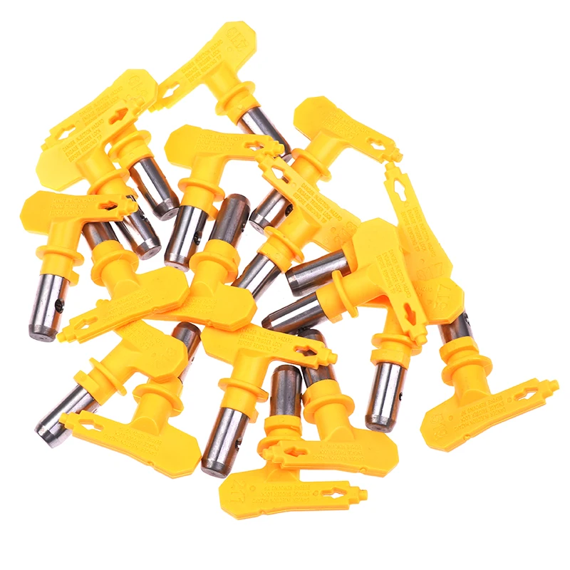 5 Airbrush Nozzle Yellow Series For Painting Airless Paint Spray G un Tip Powder Coating Portable Paint Sprayer auto repair tool