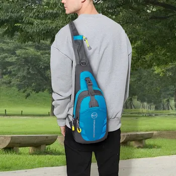 

40*Anti-theft Charging Casual Men Chest Pack Oxford Crossbody Bags for Men Shoulder Handbag Travel Chest Bag Mobile Phone Wallet