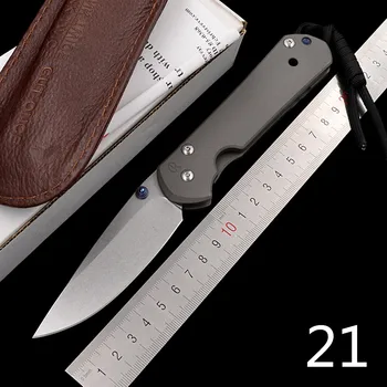 

JUFULE Large Sebenza 21 folding S35vn TC4 Titanium handle cleaver Utility fruit paring camp survive hunt EDC tool kitchen knife