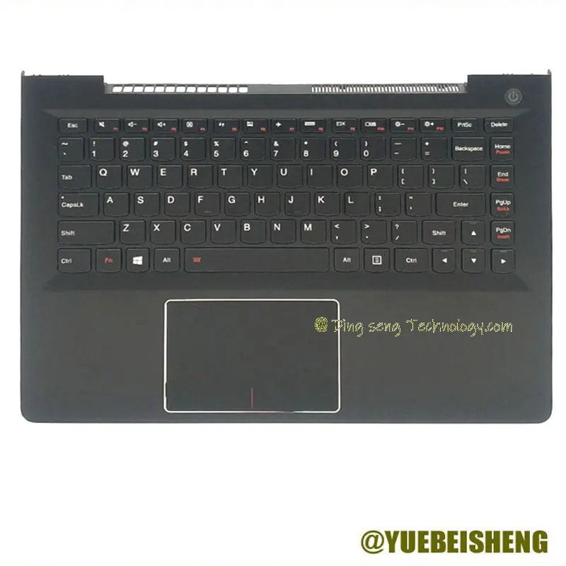 

Новая/оранжевая для Lenovo U31-70 500S-13ISK 300S-13ISK 500S-13 английская клавиатура с верхней крышкой и сенсорной панелью, черного цвета