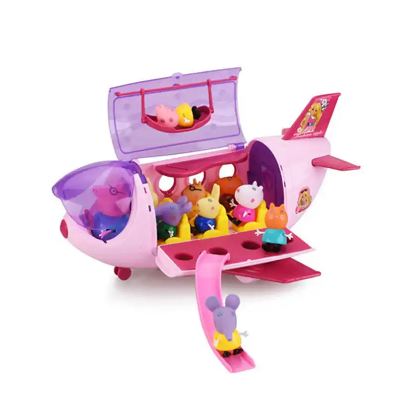 Juguetes De Peppa Pig para niños, familia de George pepa pig, set daddy maddy, Avión de lujo, juguete para regalo de cumpleaños| | - AliExpress