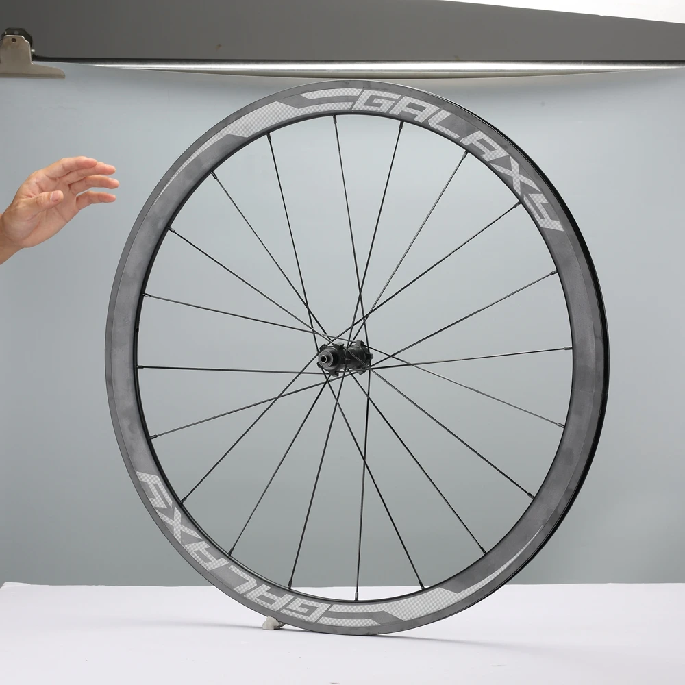 RACEWORK ультра-легкий алюминиевый сплав 700C колесная пара велосипеда 40 мм обод герметичный подшипник волоконный концентратор цветной, отражающий набор колес