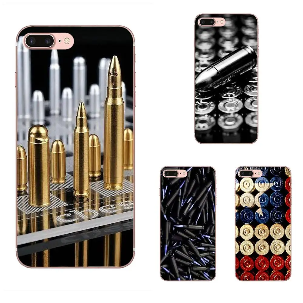 Soft Design Customized Loose Gold Bullets Gun Bullet For Xiaomi Mi CC9 CC9E 9T mi10 mi9 mi8 note 9 10 pro lite SE A1 A2 A3 | Мобильные