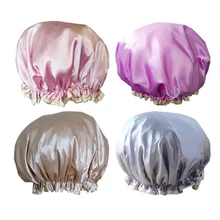 Женская многоразовая шапочка для душа, прекрасный дизайн с героями мультфильмов, роскошная шапочка для девочек, многоразовая милая детская Водонепроницаемая шапка для ванны