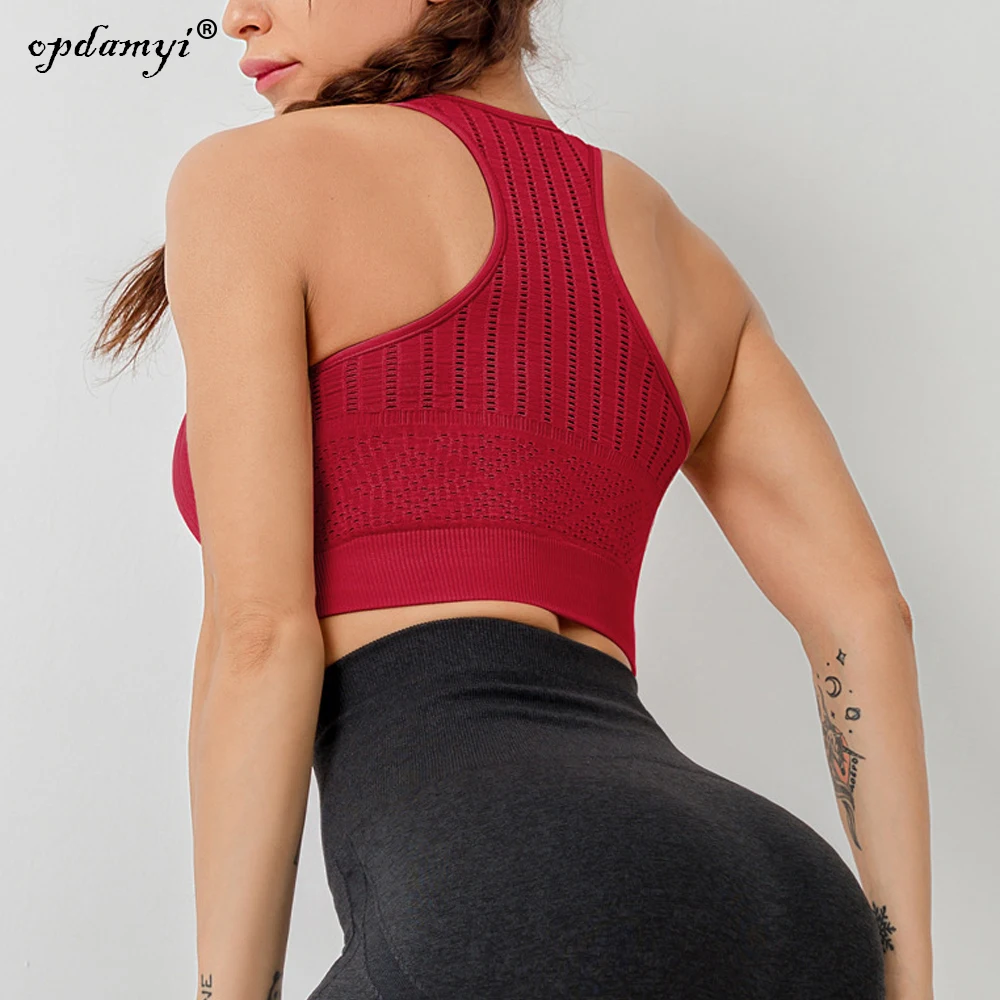 Женский спортивный бюстгальтер для занятий спортом фитнесом бесшовный удобный