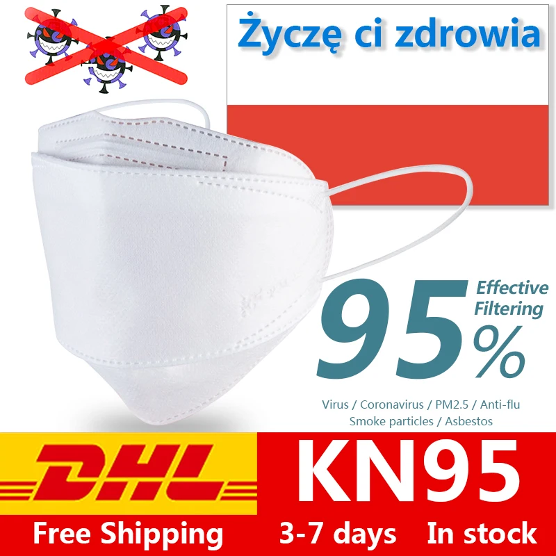 

FFP2 maseczka ochronna In stock Reusable Anti-virus n95 Face Mask 5 layers Anti-pollution Antibacterial Anti flu kn95 maska