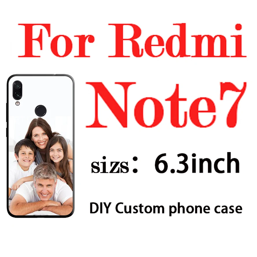 phone cases for xiaomi Custom Soft TPU Phone Case For Xiaomi Redmi Note9 Note9S Note9Pro Note8 Note8T Note7 8 9 4X 4A 5A 6Pro 5Plus 7A  cover xiaomi leather case card Cases For Xiaomi