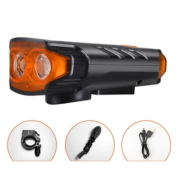 

XANES 5-Modes 2*T6 LED Solar Bicycle Headlights 6-Horns Sounds Waterproof Bike Light For Mountain Bike Night Ridingf Cycling