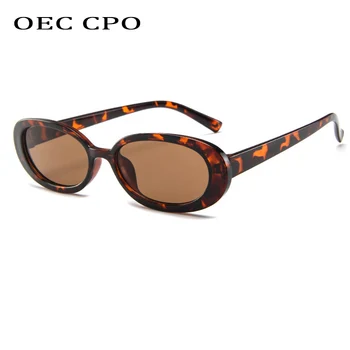 

OEC CPO Small Oval Sunglasses Women Vintage Vintage Round Sunglasses Men Female Brand Designer Trendy Eyeglasses UV400 O647