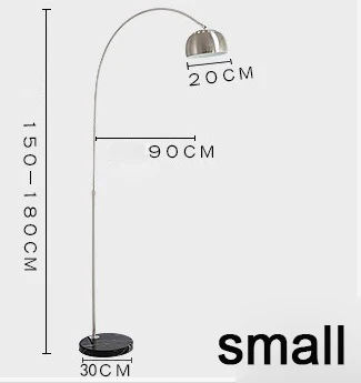 Нордическая оригинальная Напольная Лампа рыболовные стоячие светильники для гостиной спальни кабинет домашний декор торшер - Цвет абажура: metal-small