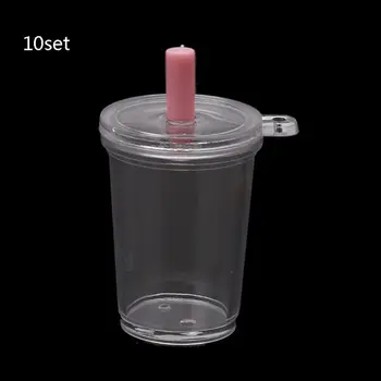

10Pc Coffee Cup Dollhouse Miniature Handmade Food Supply Keychain Jewelry Making