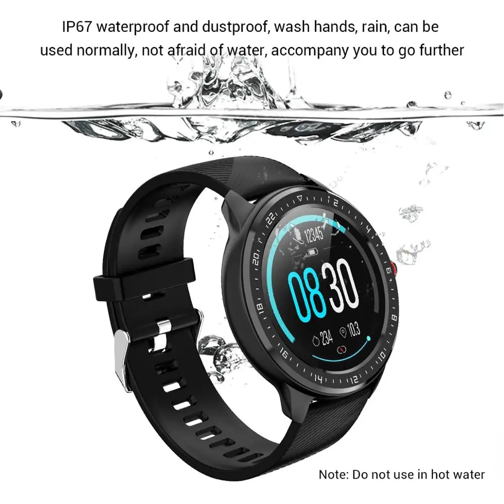 Torntisc Sport Smart Watch Men Full Round Full touch Dynamic Heart Rate Sleep Monitoring Smart Bracelet Waterproof IP68 VS L8 L5