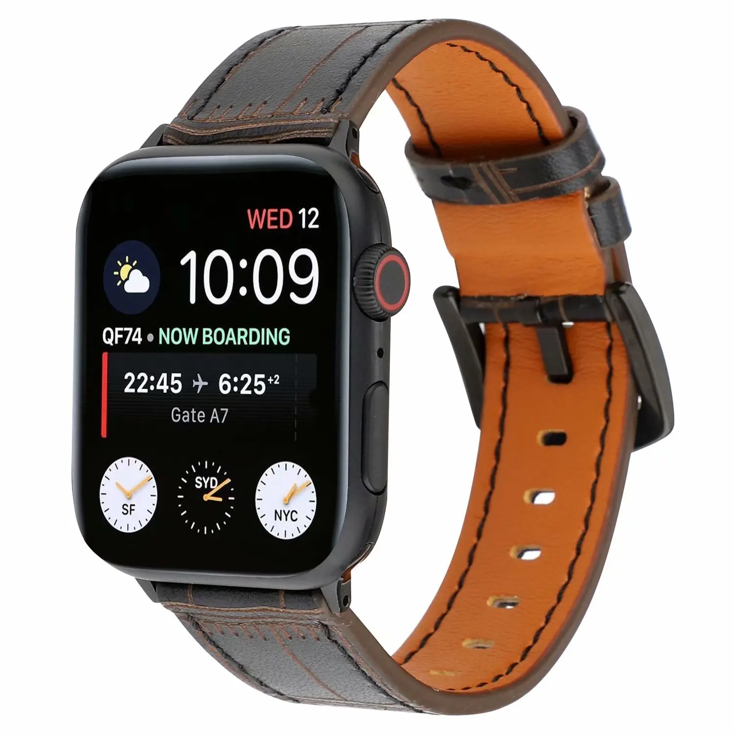 Натуральная кожа, Correa, ремешок для наручных часов Apple Watch 5/4 группа 44/40 мм сменный Браслет ремешок 38, 42 мм, версия для наручных часов iWatch, версия 3, 2