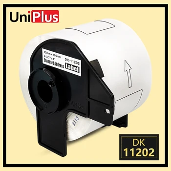 

UniPlus DK 11202 DK Roll Paper Labels 62*100mm Compatible for Brother Printer QL-710W QL-720NW QL-800 QL-810w QL-820NWB QL-1050