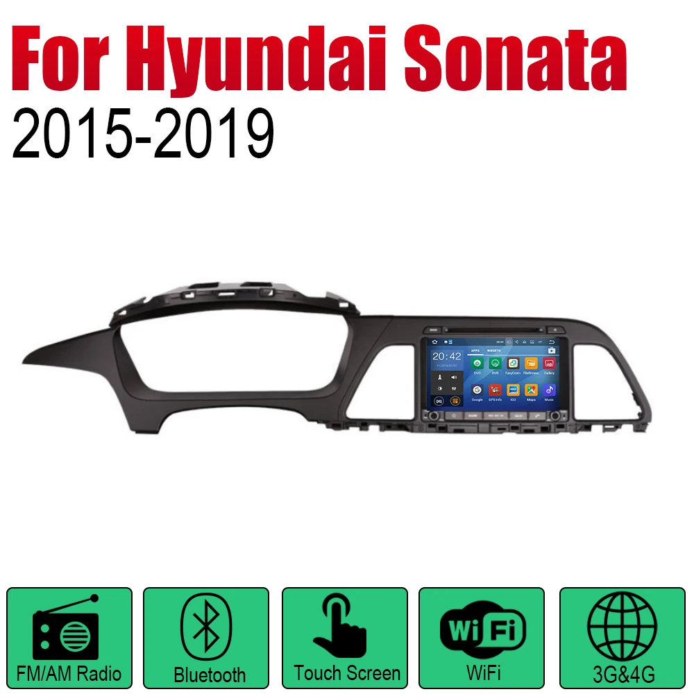 Автомагнитола 2 Din автомобильный DVD на основе Android для Hyundai Sonata LF 2015 2016 2017 2018 2019 HD GPS