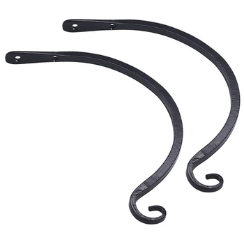 

2PCS Garden Hanging Basket Flower Basket Hook Outdoor Decoration Indoor Wall Hanging Bracket Planting Basket Hook