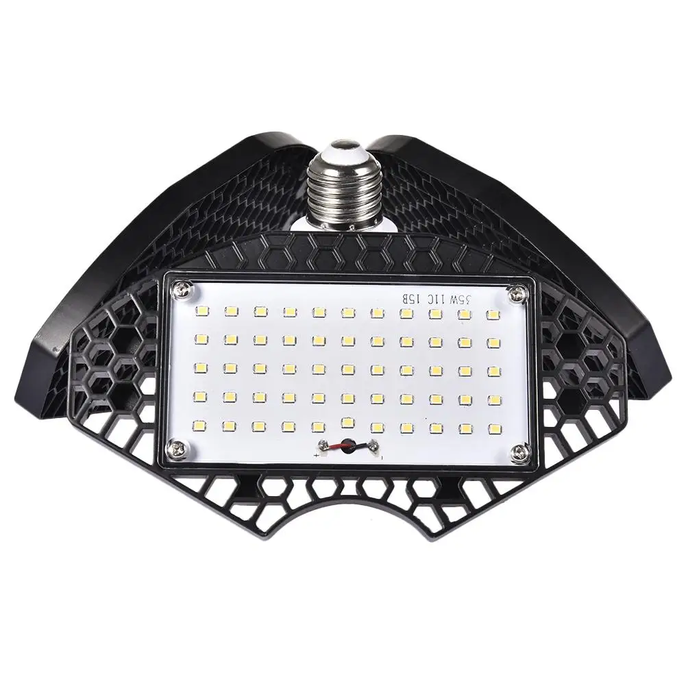 LED Garage Lights,100W Deformable LED Garage Ceiling Lights12500 LM CRI 80 Led Shop Lights for Garage, Garage Lights with 3 Adju