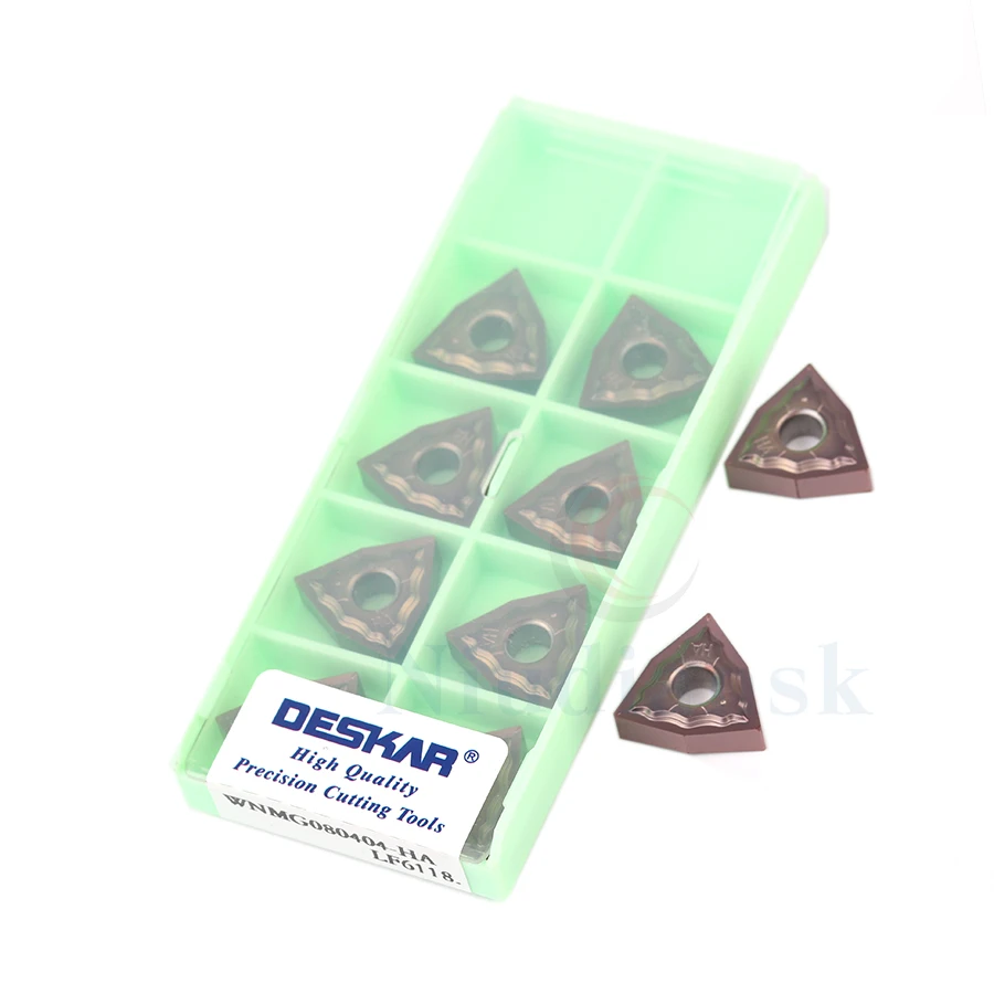 

10Pcs WNMG080404-HA LF6118 External Turning Tool WNMG080408-HA LF6118 Carbide Insert CNC Lathe Tool Stainless Steel Cutting Tool