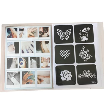 

Reusable Sticker Tattoo Template Folder, Painting Template Henna