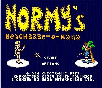 Normy's Beach Babe O Rama 16 bit MD игровая карта для sega Mega Drive для Genesis