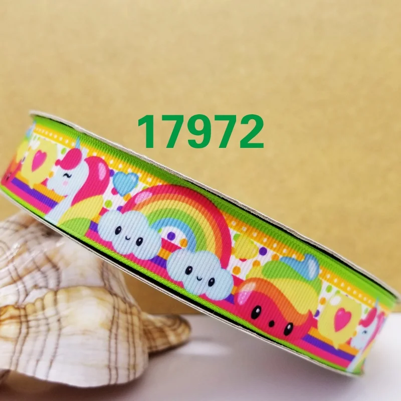 50 ярдов мультфильм печатных корсажная лента 18001 - Цвет: 17972