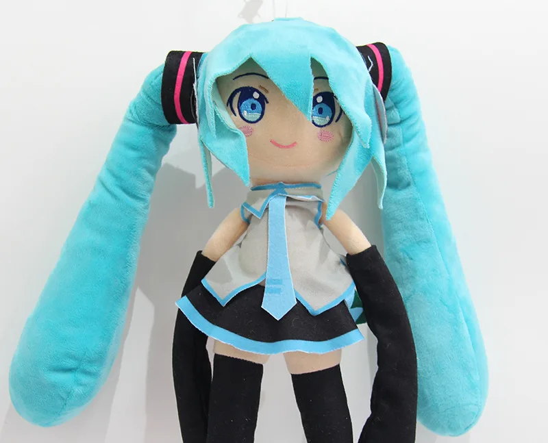 Большая японская Аниме Хацунэ Мику Figma плюшевые игрушки Большая мягкая кукла сексуальная девушка фигурка модель для детей подарки на день рождения 50 см