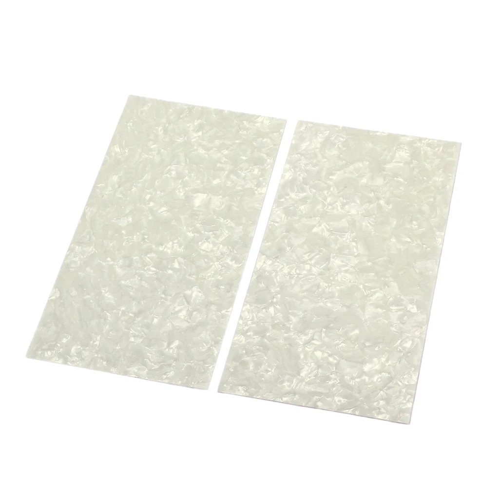 Pack of 2 Celluloid Guitar Head Veneer Sheet Material Headplate Replacement Material DIY