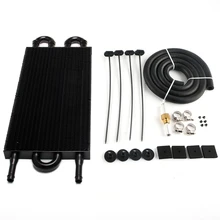 

Universal Car Aluminum Alloy Oil Cooler Automatic Manual Remote Transmission Radiator Converter 4/6/8 Row Vehicle Condenser
