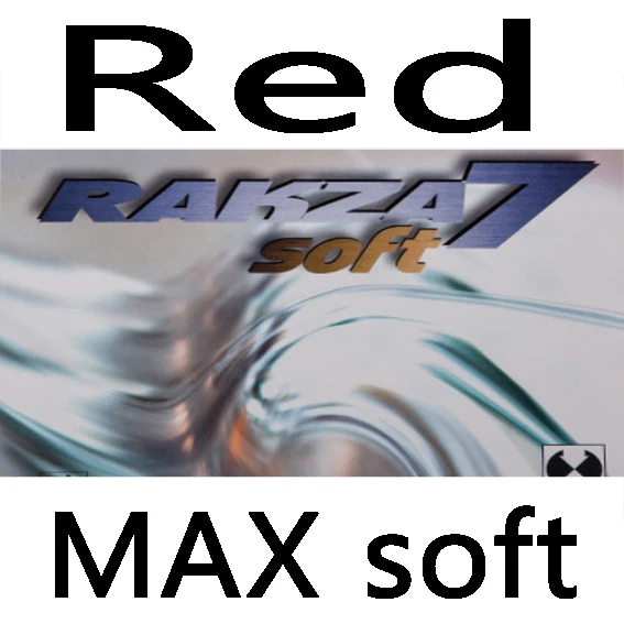 Yasaka Original RAKZA 7 SOFT RK7 Pimples In Table Tennis Rubber RAKZA7 SOFT Pips-In Ping Pong Sponge Tenis De Mesa - Color: Red MAX Soft