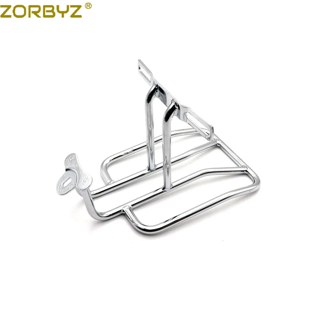 ZORBYZ Motorcycle Chrome Steel Rear Luggage Rack Carrier For Harley Sportster XL883 1200 Custom motorcycle luggage rack